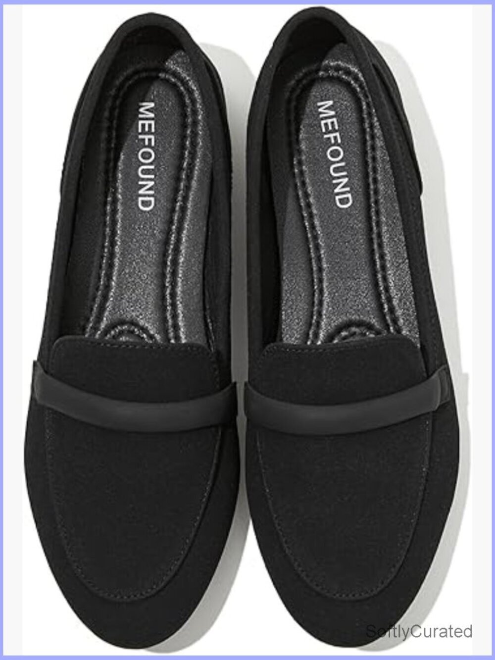 Pointed Toe Ballet Flats with Memory Foam, Slip-On Dress Shoes for Women
